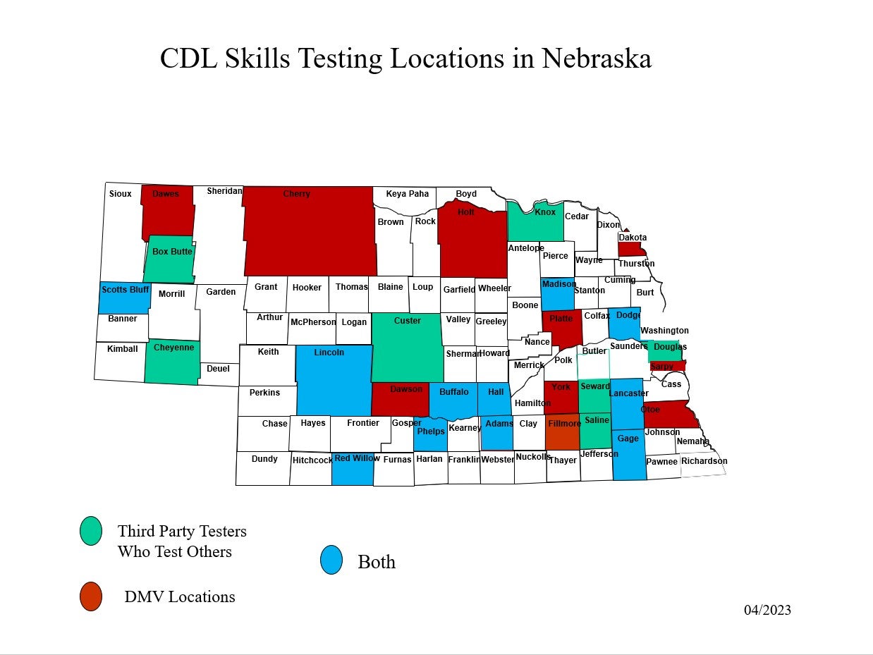 CDL Testing Nebraska Department of Motor Vehicles